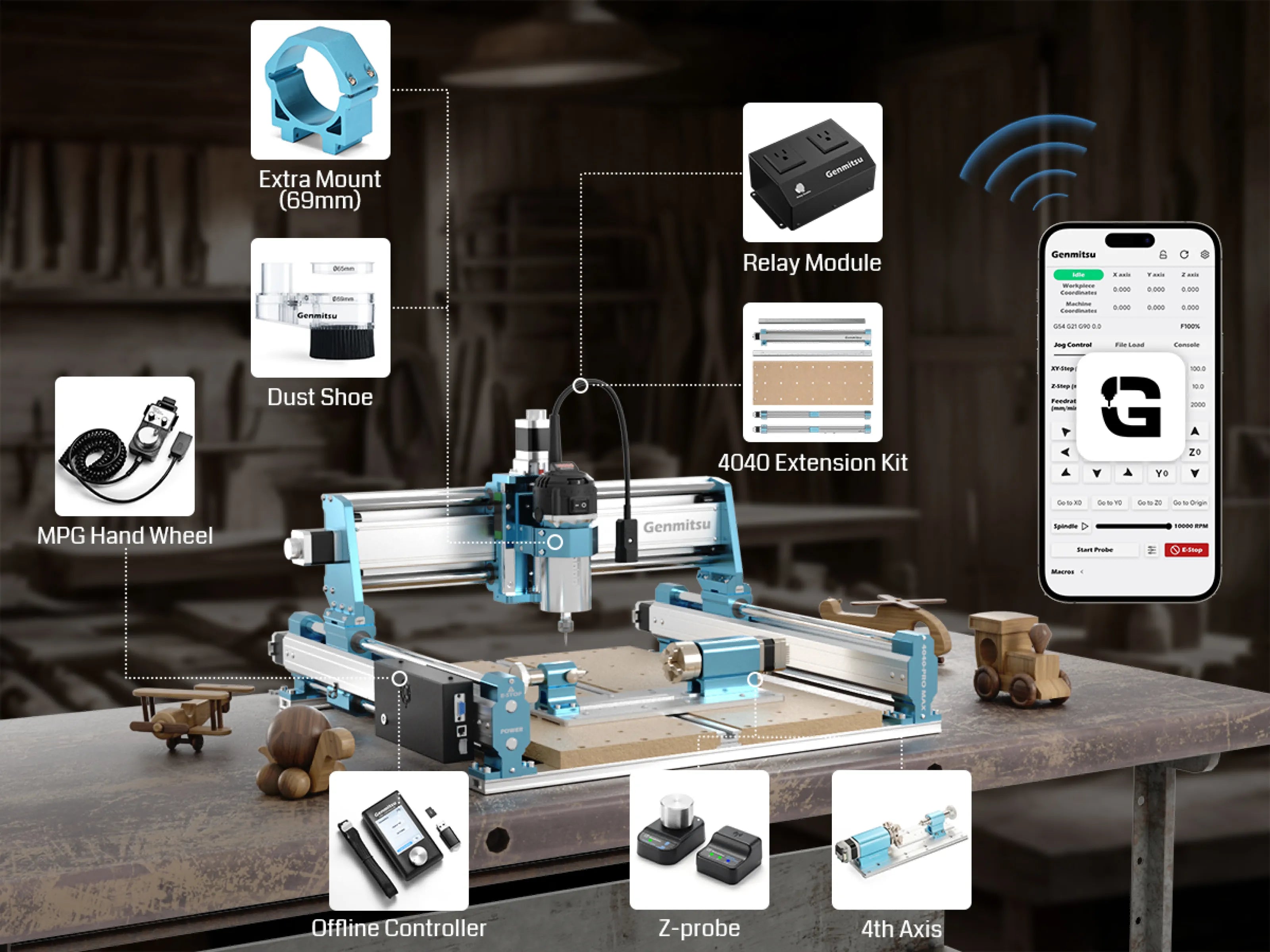 4040-PRO MAX Router Machine, Enhanced XZ Axis, Ultimate Crafting Power