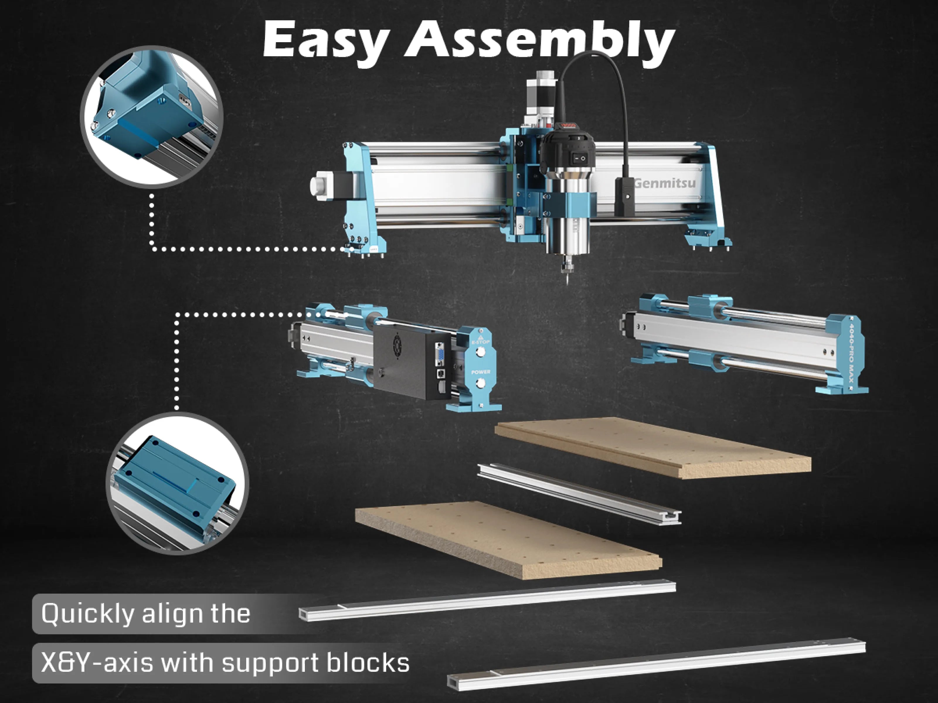 4040-PRO MAX Router Machine, Enhanced XZ Axis, Ultimate Crafting Power